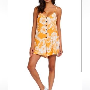 NEW Tropical Floral Jumpsuit/Romper Brand: Roxy | Size: Large | Color: Apricot |